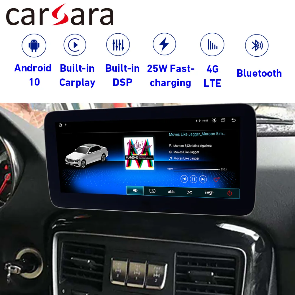 

Автомобильный радиоприемник Android 10 4 + 64G Bluetooth GPS-навигатор для Benz G Class w243 2013-2018 встроенный carplay 4G