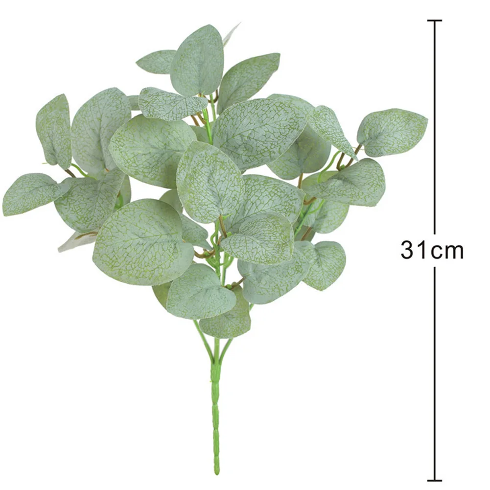 

1Pc Artificial Green Eucalyptus Leaf Branch Flower Arrangement Party Furniture Decor Wall Decor Wedding Decoration