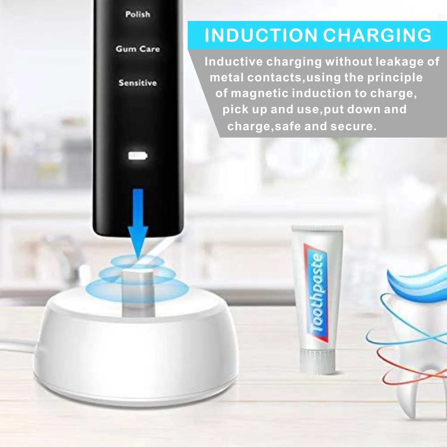 Сменное зарядное устройство для электрической зубной щетки модель 3757 110-240 в