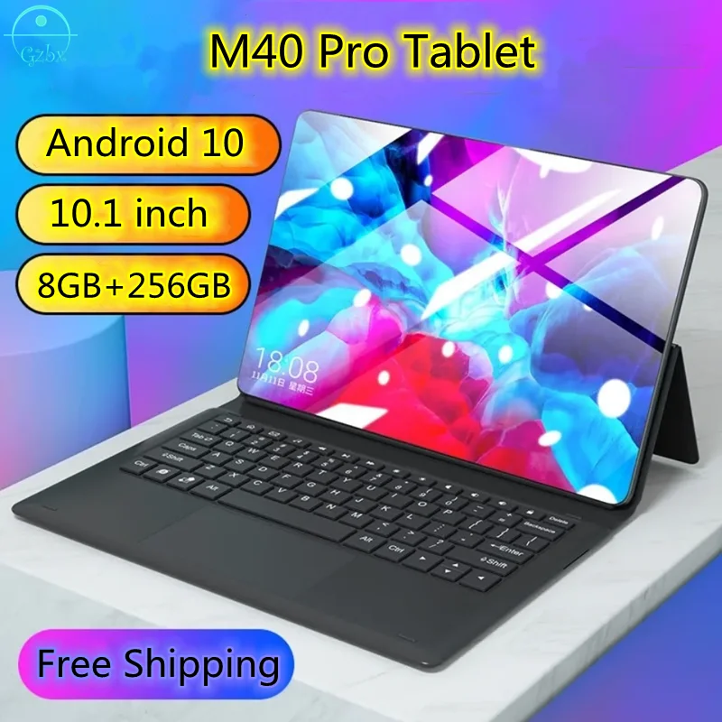 

M40 Pro Tablets 8GB RAM 256GB ROM 10.1 inch Tablet 1920x1200 Ten Core Android 10 Tablet Android 4G Network Dual Wifi Tablette PC