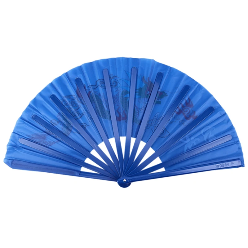 Пластиковая оправа с принтом дракона спортивный складной веер королевский синий