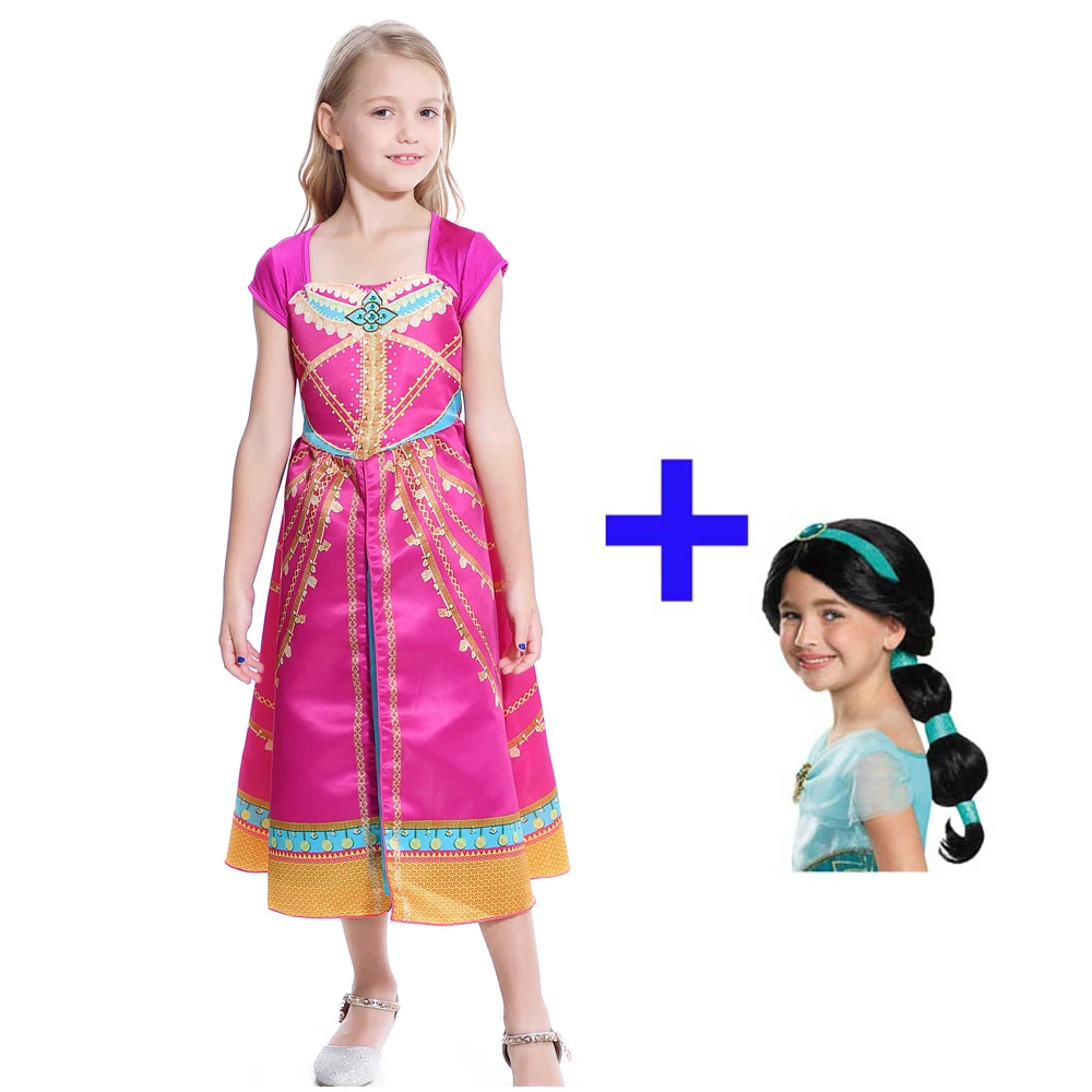 Платье принцессы Жасмин для девочек рождественское платье Аладдин великолепные