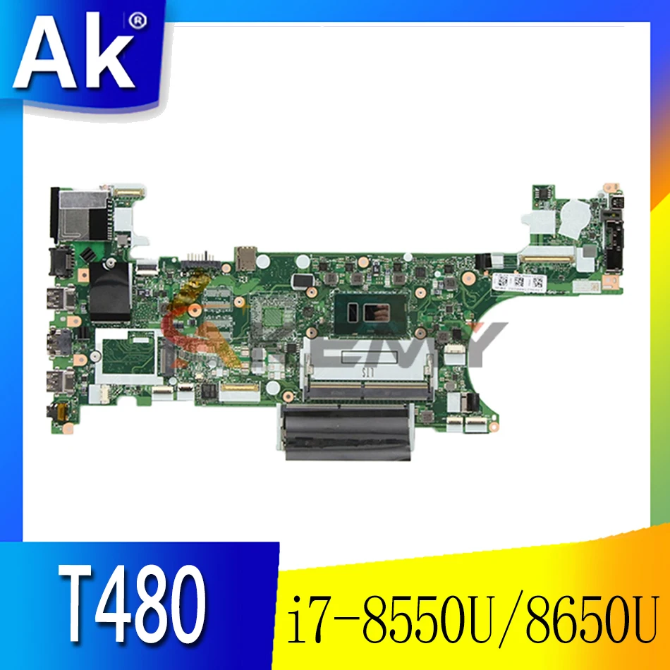 

For Lenovo Thinkpad T480 Laptop Motherboard ET480 NM-B501 With i7 8550U/8650U CPU 100% Fully Tested FRU 01YR332 01YU855