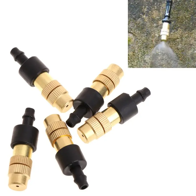 5 шт. регулируемые латунные распылительные спринклеры системы запотевания сопла