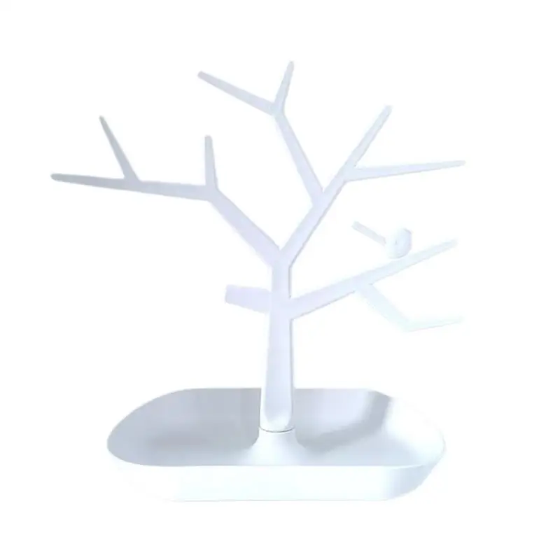 Олень колье и серьги кольцо ювелирные браслеты кулоны Дисплей Стенд Лоток дерево