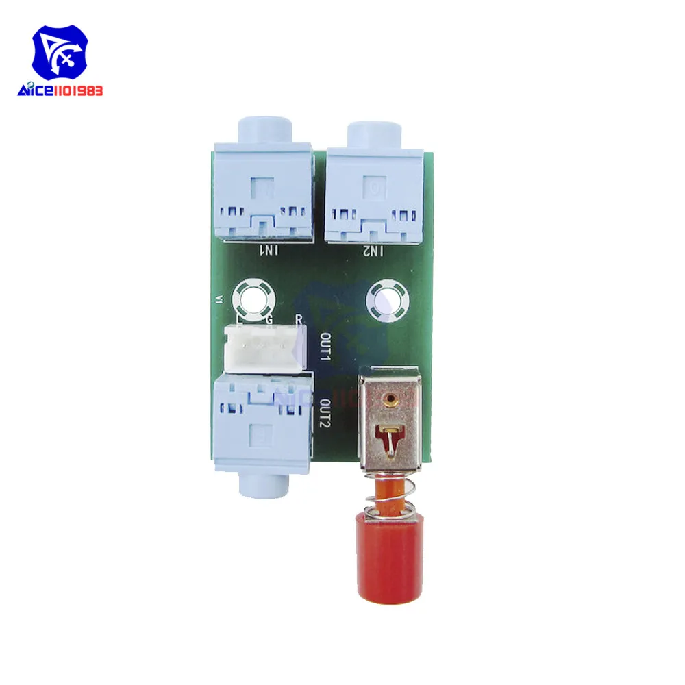 Плата переключателя аудиовхода и выхода diymore 3 5 мм для усилителя HIFI XH-M371 |