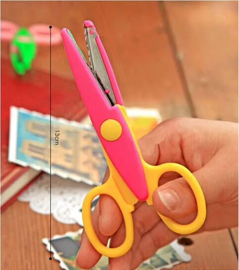 Детские кружевные ножницы для начинающих металлические пластиковые зажимы