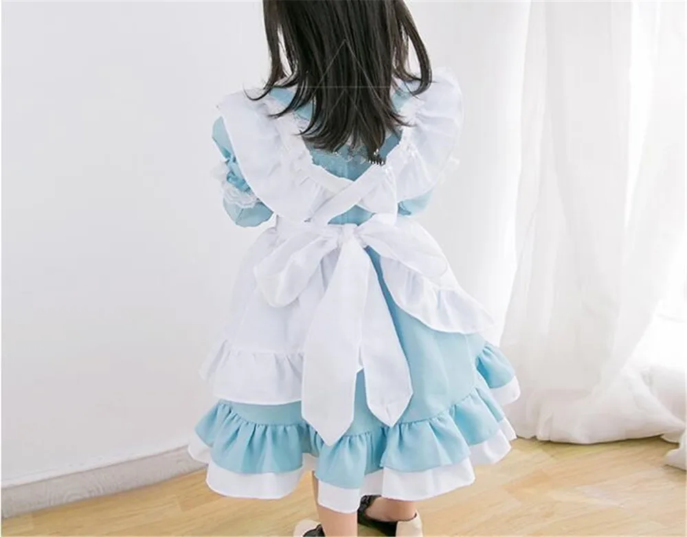 Костюм Горничной На Хэллоуин для косплея взрослых и детей танцевальный костюм