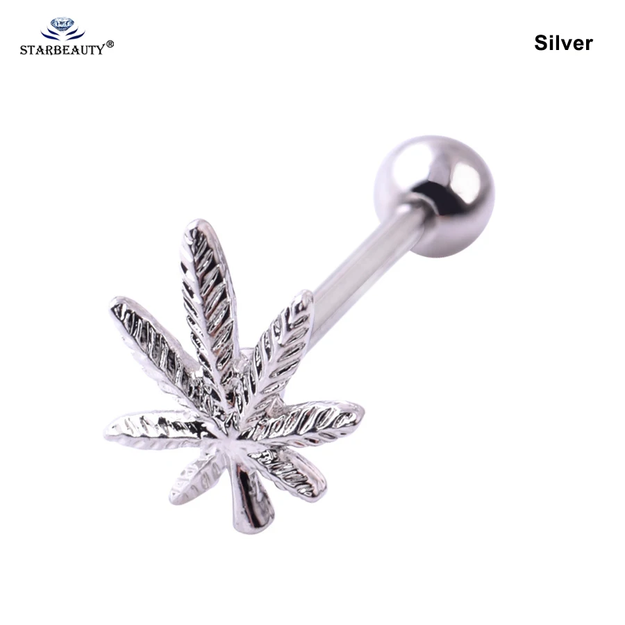 Starbeauty 1 шт., кольца для пирсинга языка, пирсинга - Окраска металла: Silver