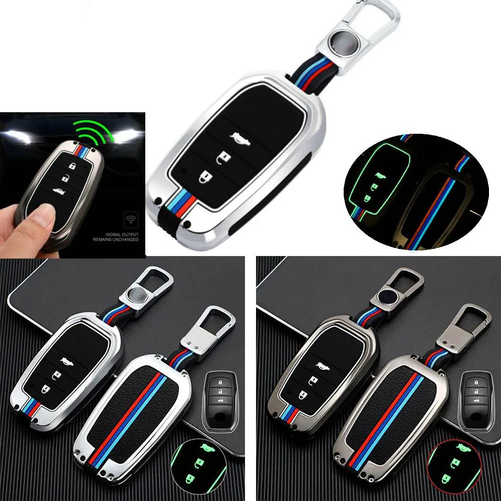 

With Key Chain Hard Shell Key Case For TOYOTA FORTUNER 2016- 2020 High Quality