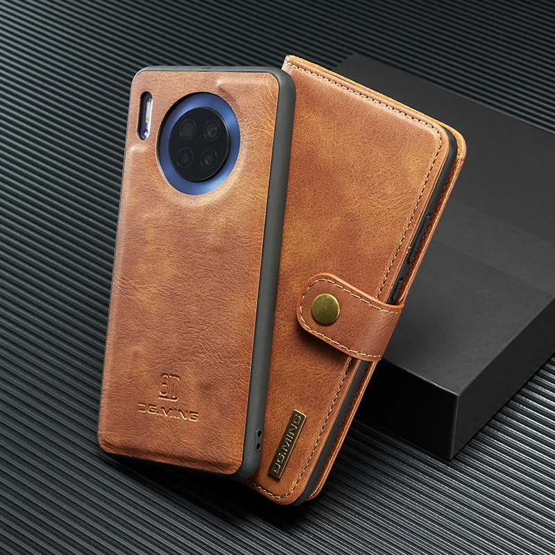 Кожаный чехол DG.MING для Huawei Mate20 Mate30 P40 Pro телефона съемный кошелек Магнитный