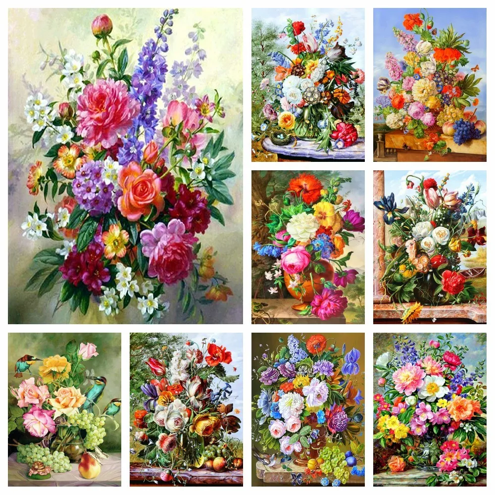 MomoArt Алмазная вышивка сделай сам цветок полная выкладка квадратная алмазная