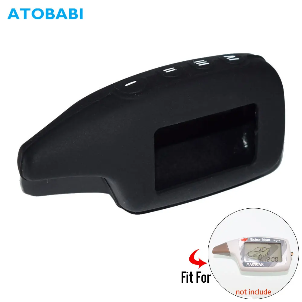 M6 M5 силиконовый чехол для ключа автомобиля для Magicar 6 5 M5 A B Россия Двусторонняя Автомобильная сигнализация Пульт дистанционного управления ЖК-чехол для ключей защитная пленка