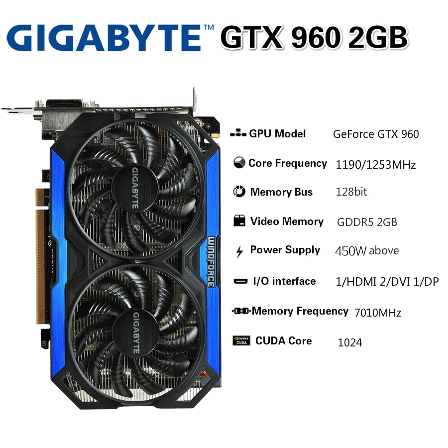 

graphic card GTX 960 4GB 1050 TI 750 TI 2GB 4GB 1660 3GB 1060 Video Cards GPU