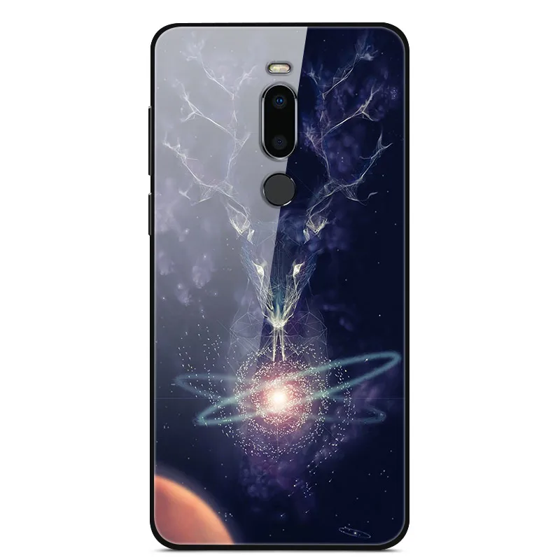 37 Чехол для Meizu M8, закаленное стекло, жесткая задняя крышка для Meizu M8 M 8, мягкий чехол для телефона, бампер для MeizuM8, защитный чехол 5,7 дюйма - Цвет: 37