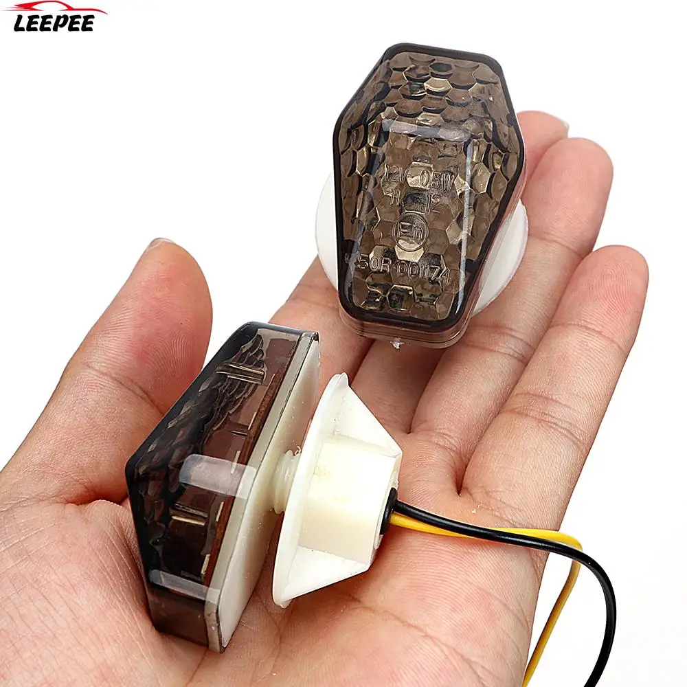 

2 Pieces/Set Indicator Lamps For Suzuki Amber Lights Turn Signal Lights Universal Motorcycle Lighting