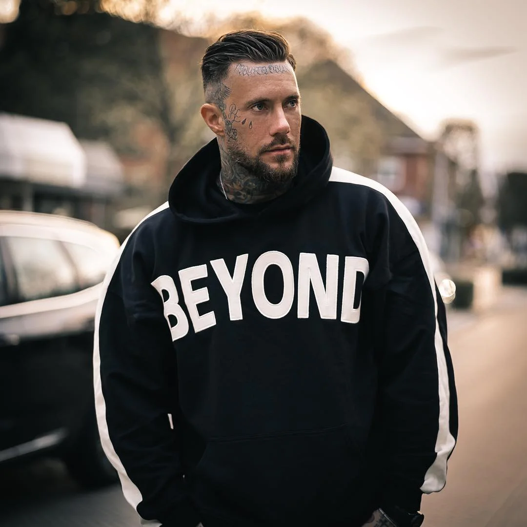 Мужская ветровка с капюшоном в стиле хип хоп Повседневная Свободная куртка