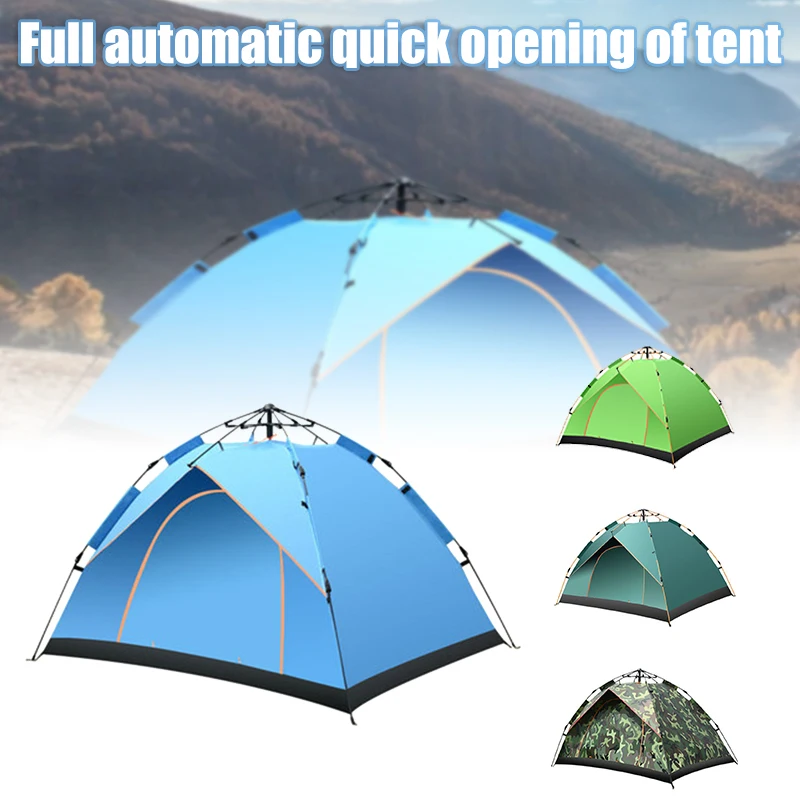 

Выдвижная палатка для кемпинга, семейная Автоматическая двухслойная палатка для активного отдыха, походов LDF668