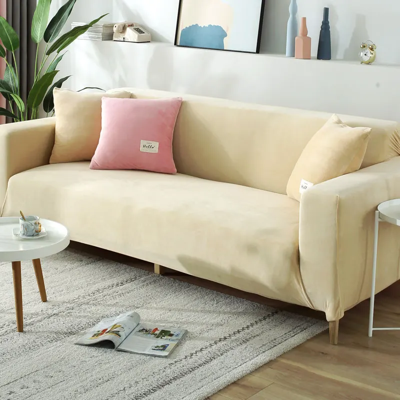 

Чехлы для диванов для гостиной, утолщенные Бархатные эластичные Угловые секционные диванные кресла, мебельные Чехлы в форме L