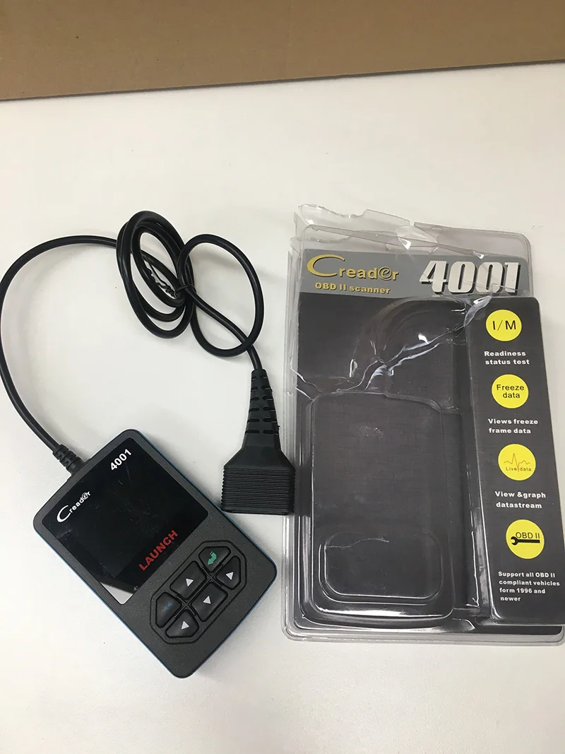 LAUNCH CReader 4001 CR4001 OBD2 автомобильный сканер автоматический диагностический инструмент для сканирования OBDII считыватель кодов неисправностей Автомобильная диагностика OBD 2
