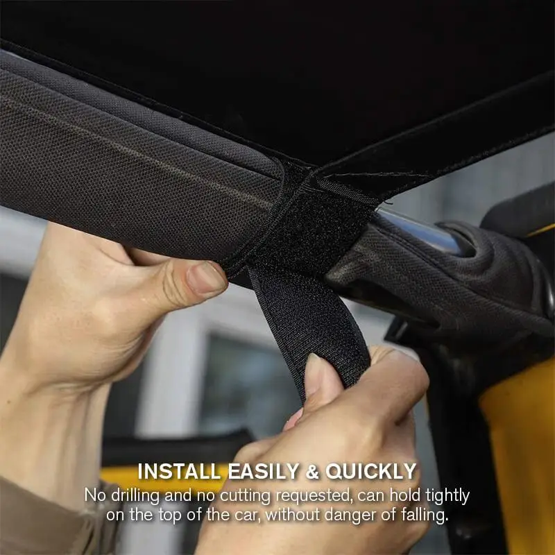 Солнцезащитный козырек черная сетка для 1987 2020 Jeep Wrangler JK JKU 2 4Door солнцезащитный