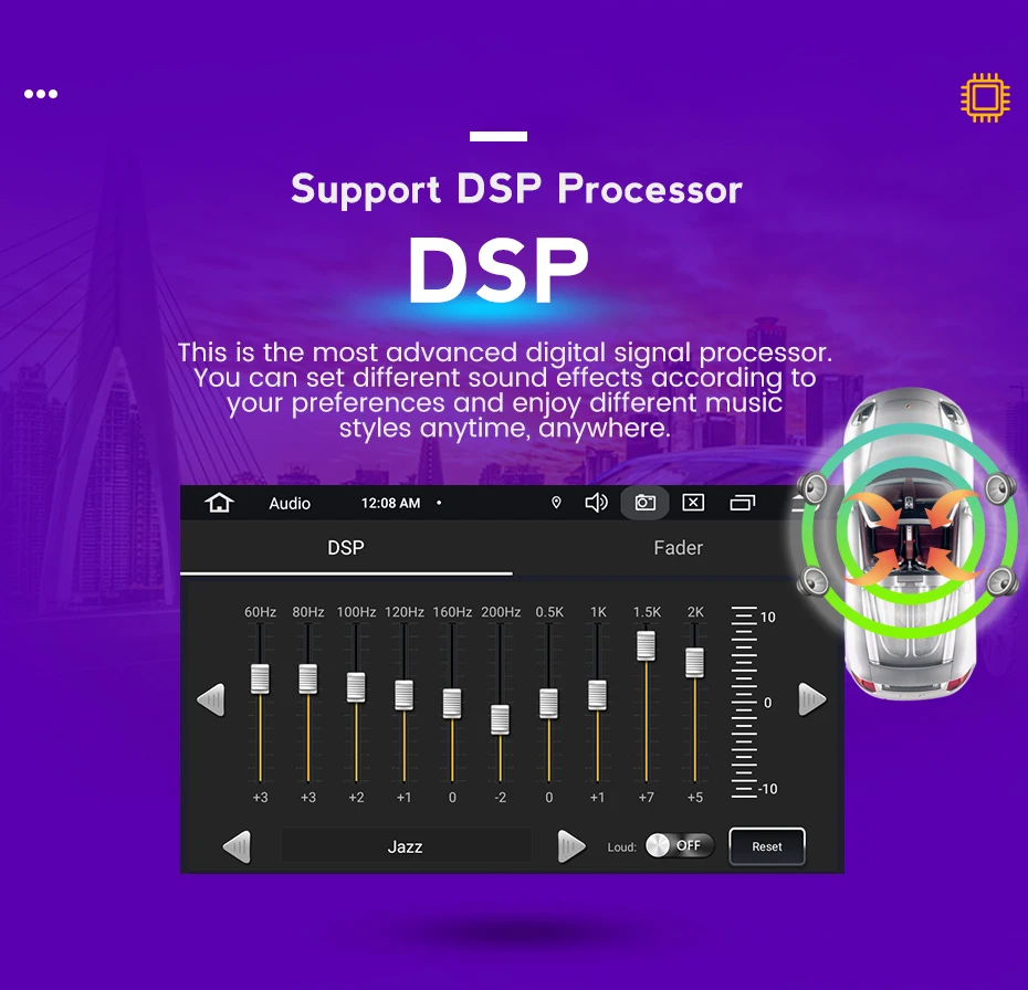 Автомобильный радиоприемник NaviFly DSP 8core Android 11 стерео видеоплеер GPS головное