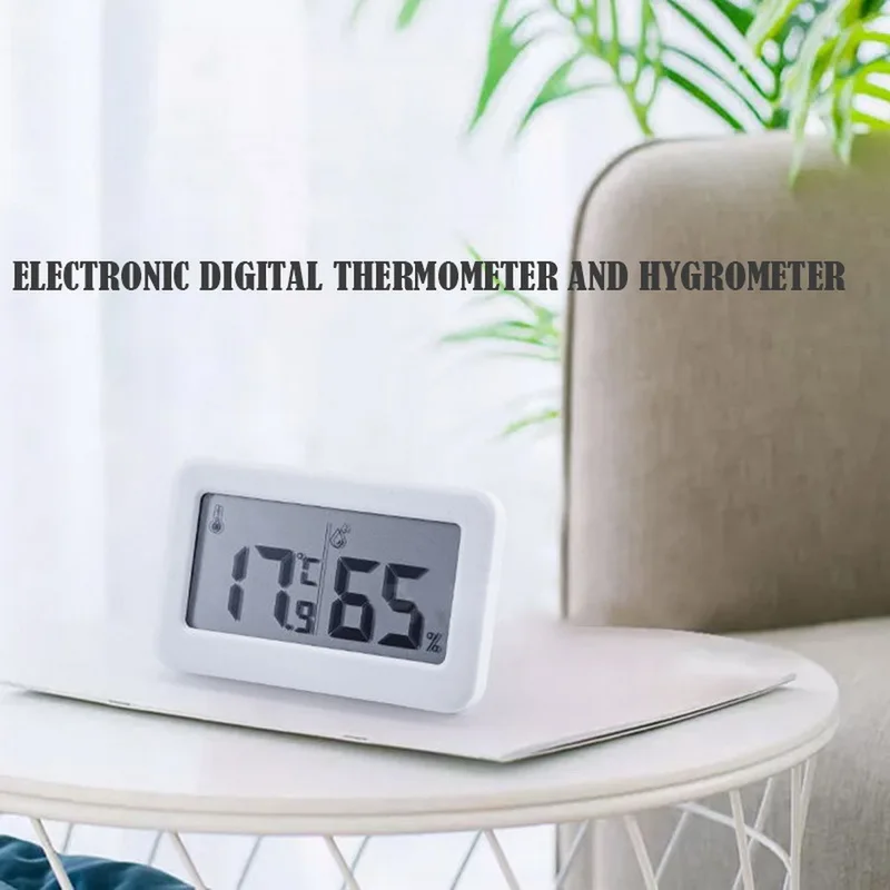 1 шт. термометр гигрометр ультра-тонкий многофункциональный автоматический