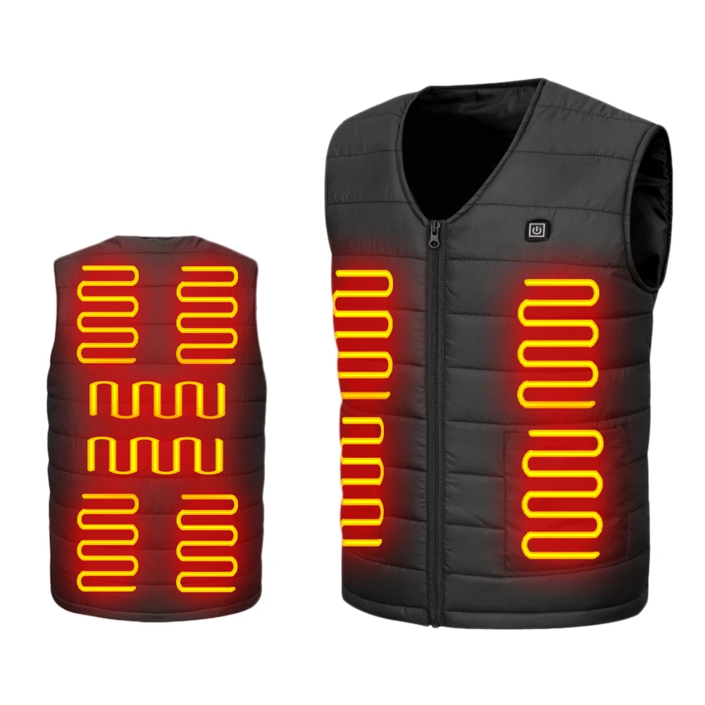 Жилет с подогревом 10 мест жилет электрическим и USB куртка без рукавов