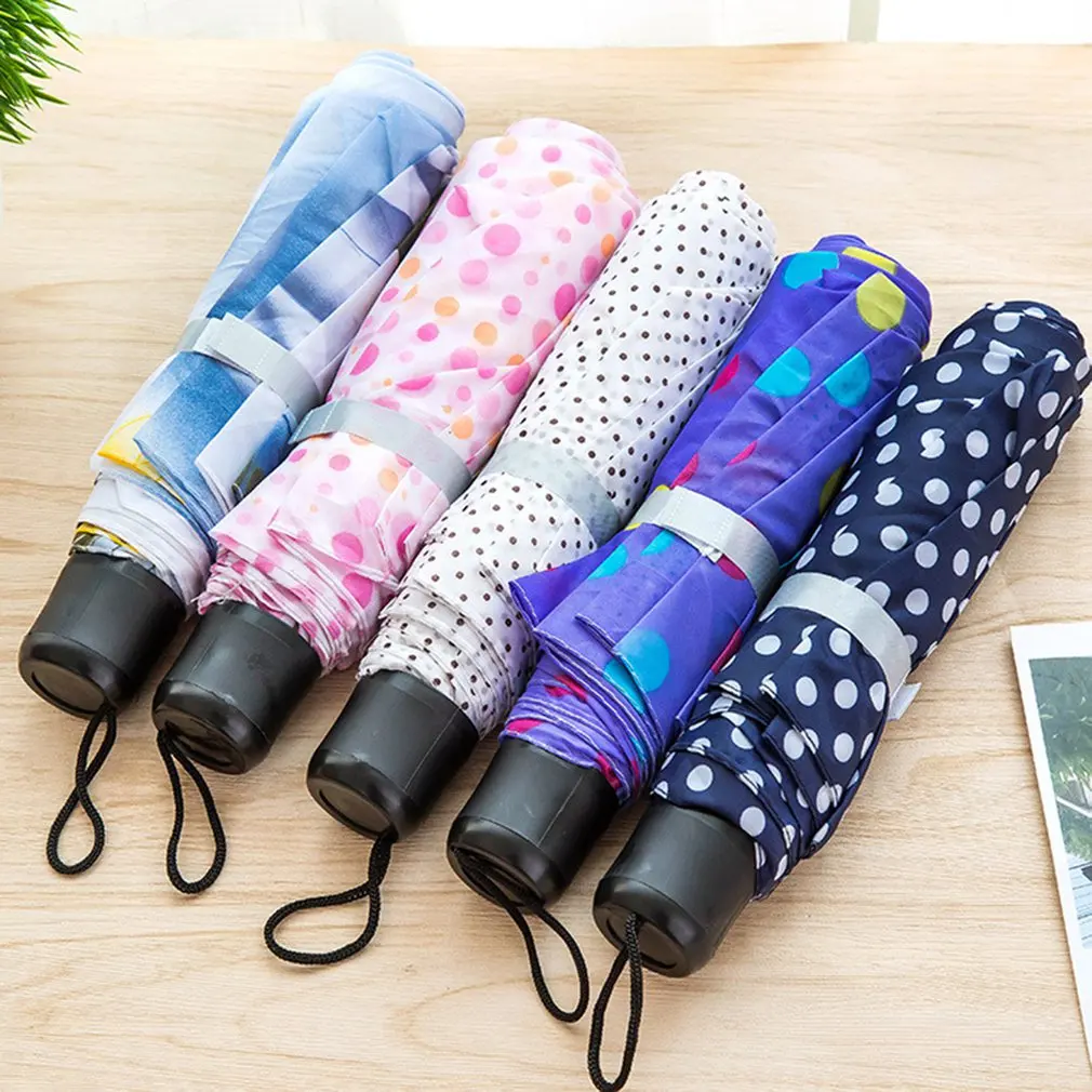 

Couple color short handle umbrella 30 fold umbrella portable mini folding umbrella wholesale gift umbrella random color