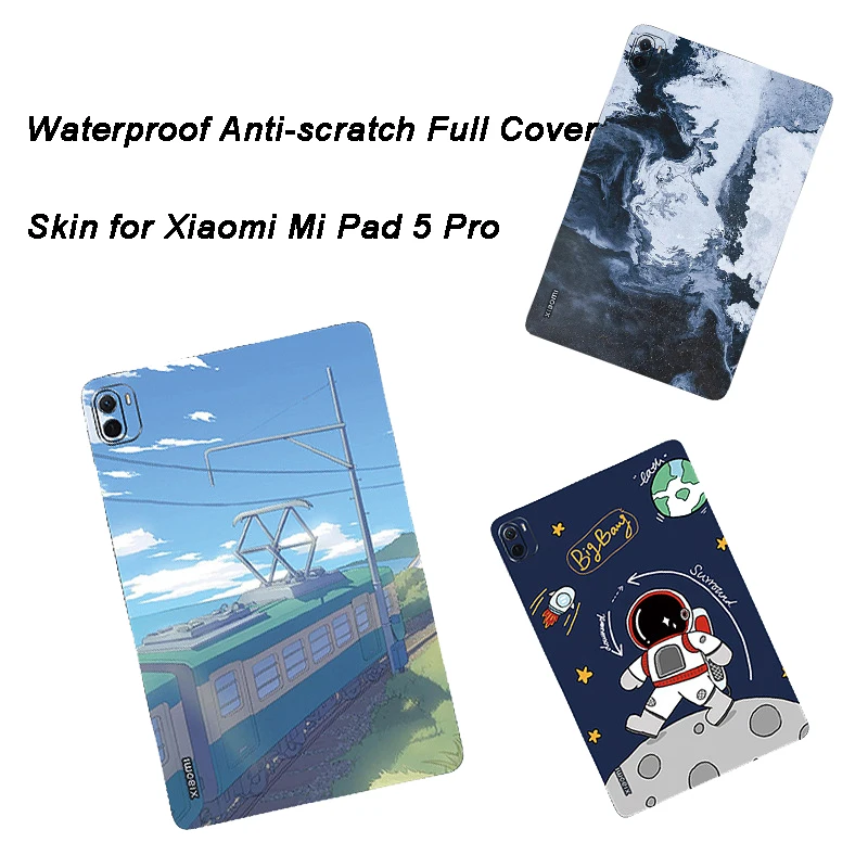 

3M Material Full Cover Watercolor Decal Skin For Xiaomi Mi Pad 5 Pro Cartoon Aurora Cute Girl Matte Protector Sticker Film Case