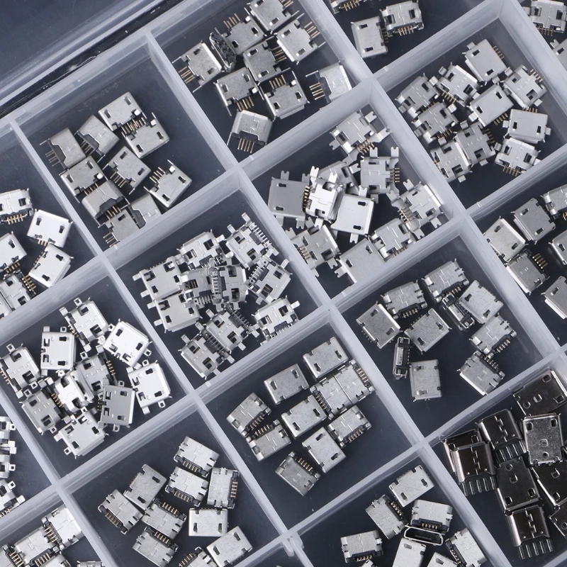 240 шт./кор. 24 модели микро USB Разъем гнездо разъемы Зарядка для MP3 Lenovo ZTE Huawei Samsung SONY