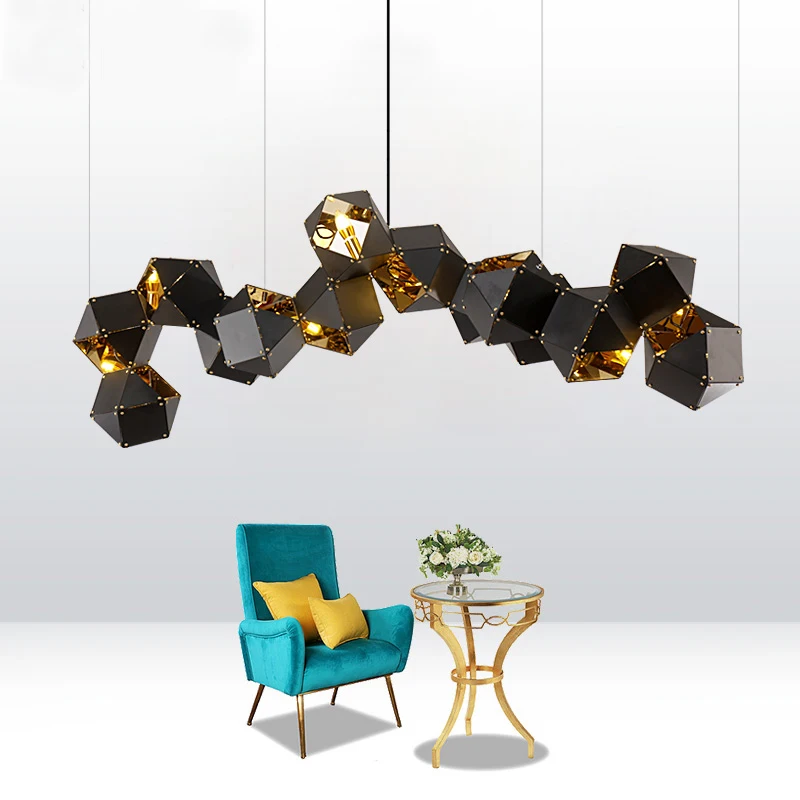 Светодиодный подвесной светильник в стиле постмодерн Металлическая лампа для
