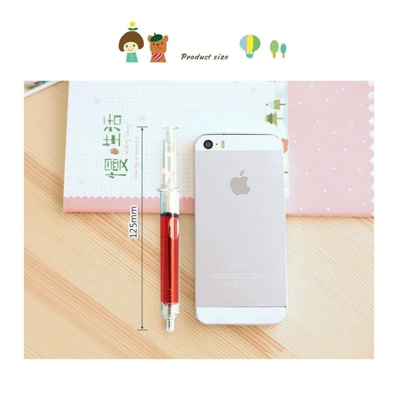 Шариковая ручка 50 шт./лот в виде шприца | Канцтовары для офиса и дома