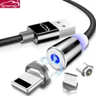 Магнитный кабель TRIPTU 360, кабель USB Type-C Micro Usb C, зарядный кабель типа C, кабель для быстрой зарядки для Xiaomi, Samsung, Huawei, Redmi