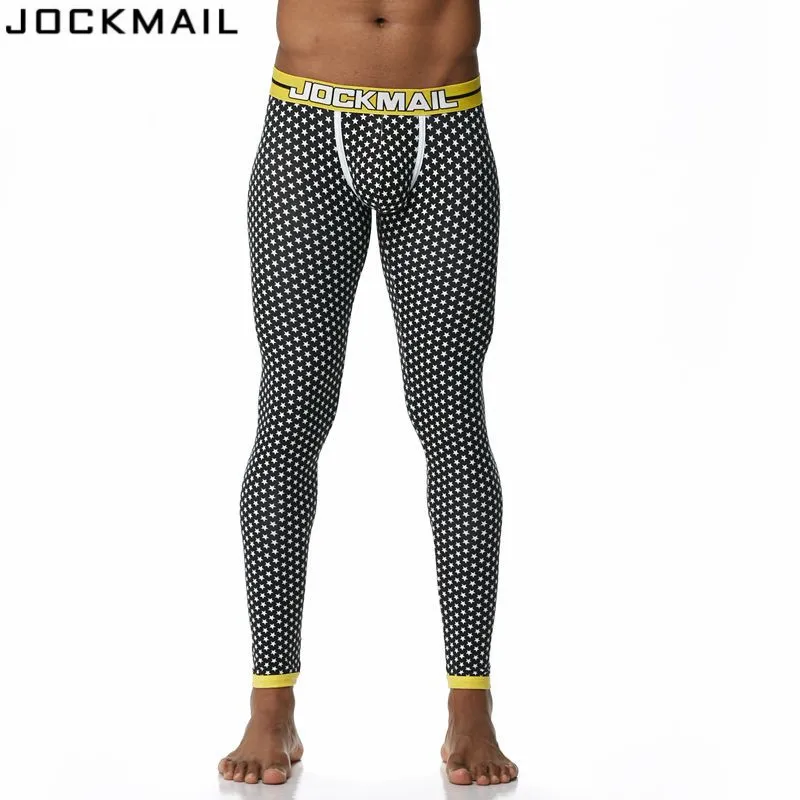 JOCKMAIL, брендовые новые осенние и зимние мужские кальсоны с принтом, термобелье, штаны, мужские теплые леггинсы, штаны высокого качества