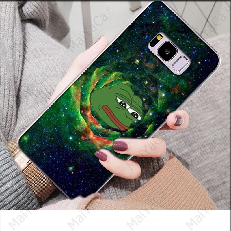 MaiYaCa Pepe мемы грустная лягушка Новинка чехол для телефона Fundas Крышка для samsung S9 S9 плюс S8 S8plus S7 S6 S5 крышка