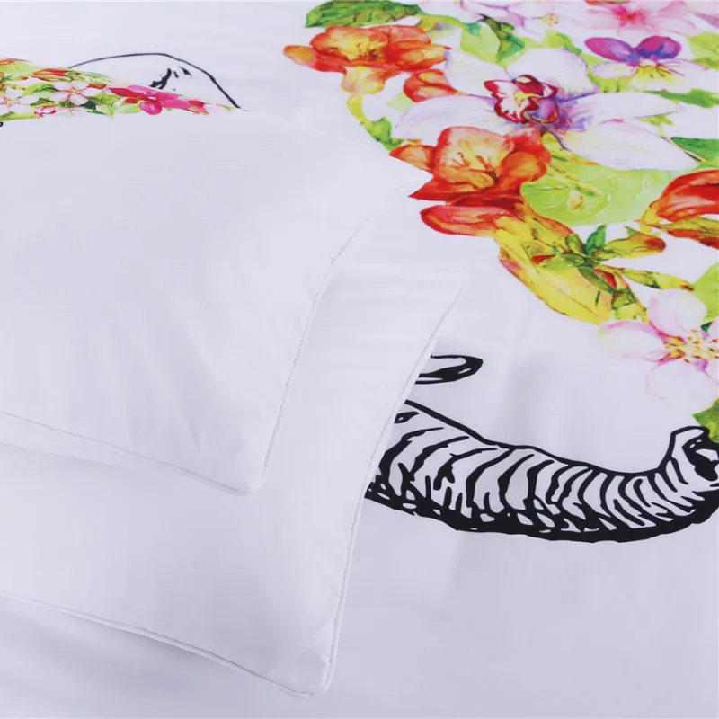 Цветочный слон 3 шт. чехол для дома с 2 наволочками Модные постельные