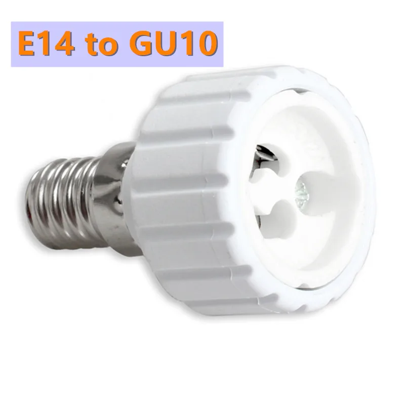 

E14 to GU10 Lamp Holder Base Socket Adapter High temperature resistant Converter Holder For LED Light Bulb Lamp Holder Converter