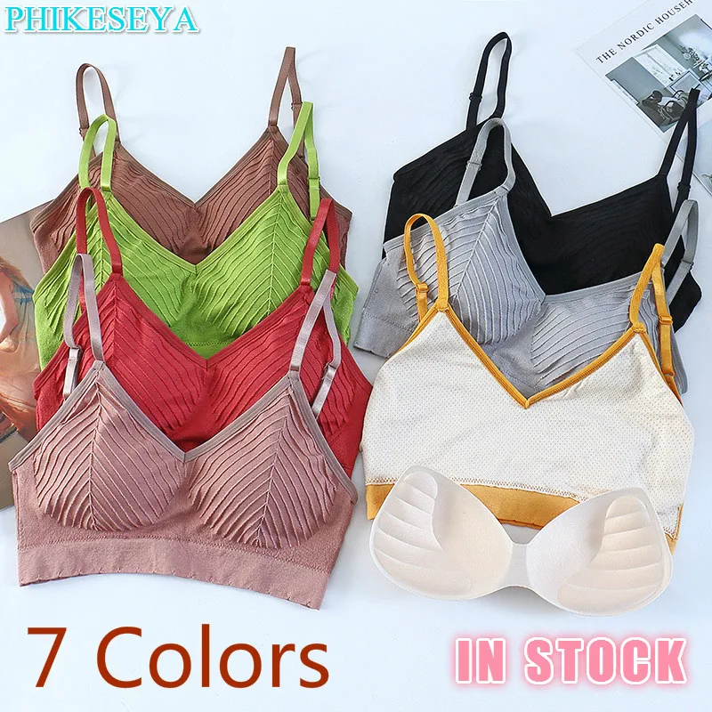 Бесшовные бюстгальтеры нижнее белье для женщин спортивный бюстгальтер с защитой