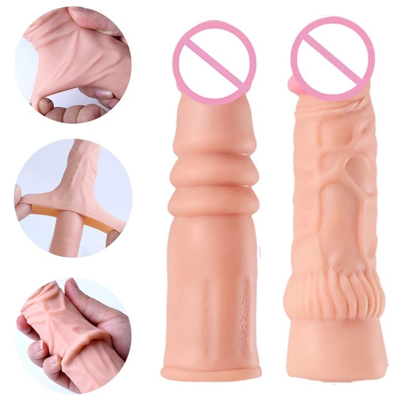 Силиконовый удлинитель для увеличения пениса без вибратора многоразовые