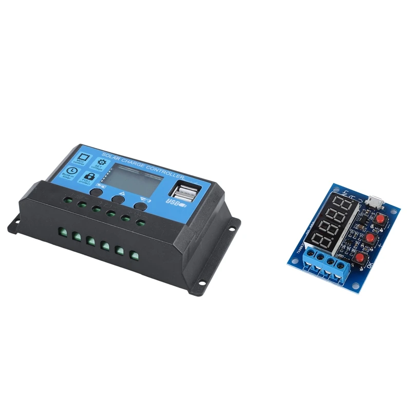 

Battery Capacity Meter Discharge Tester 1.2-12V With 30A 12V/24V LCD Auto Regulate PWM Solar Battery Charge Controller