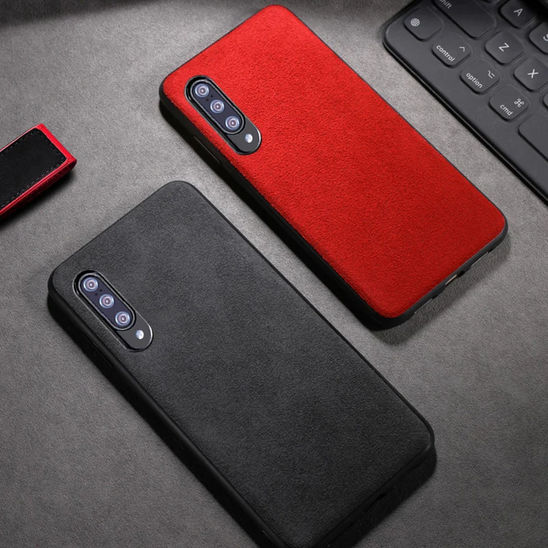 Phone Case For Xiaomi Mi 9 SE 9T A3 Pocophone F1 Suede leather Soft TPU Edge Cover For Redmi 7 7A K20 Pro Capa