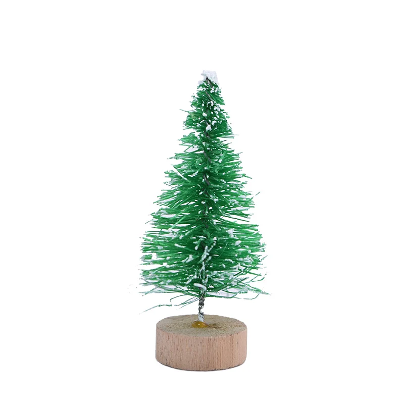 green 5 шт., новинка, Мини Рождественская елка, сизаль, шелк, кедр, украшение, золото, красный, синий, зеленый, украшение для дома, настольные, рождественские принадлежности - Цвет: green
