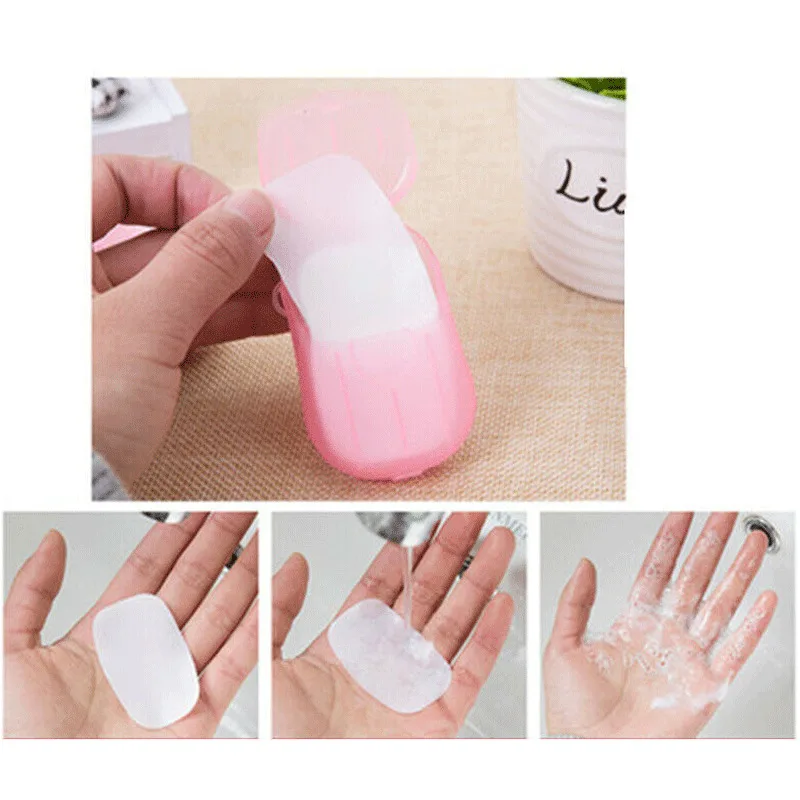 Путешествия 50 шт./компл. одноразовое мыло в коробке бумага портативная Ручная