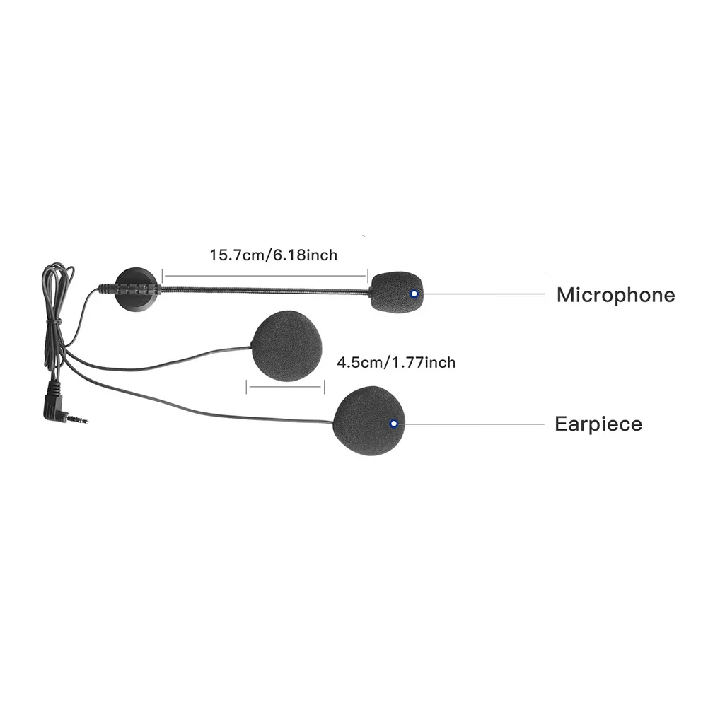 Motorcycle Helmet Dedicated Headset Stereo Headsets with Microphone Design Professional Earphone Replacement for V4 V6 | Автомобили и