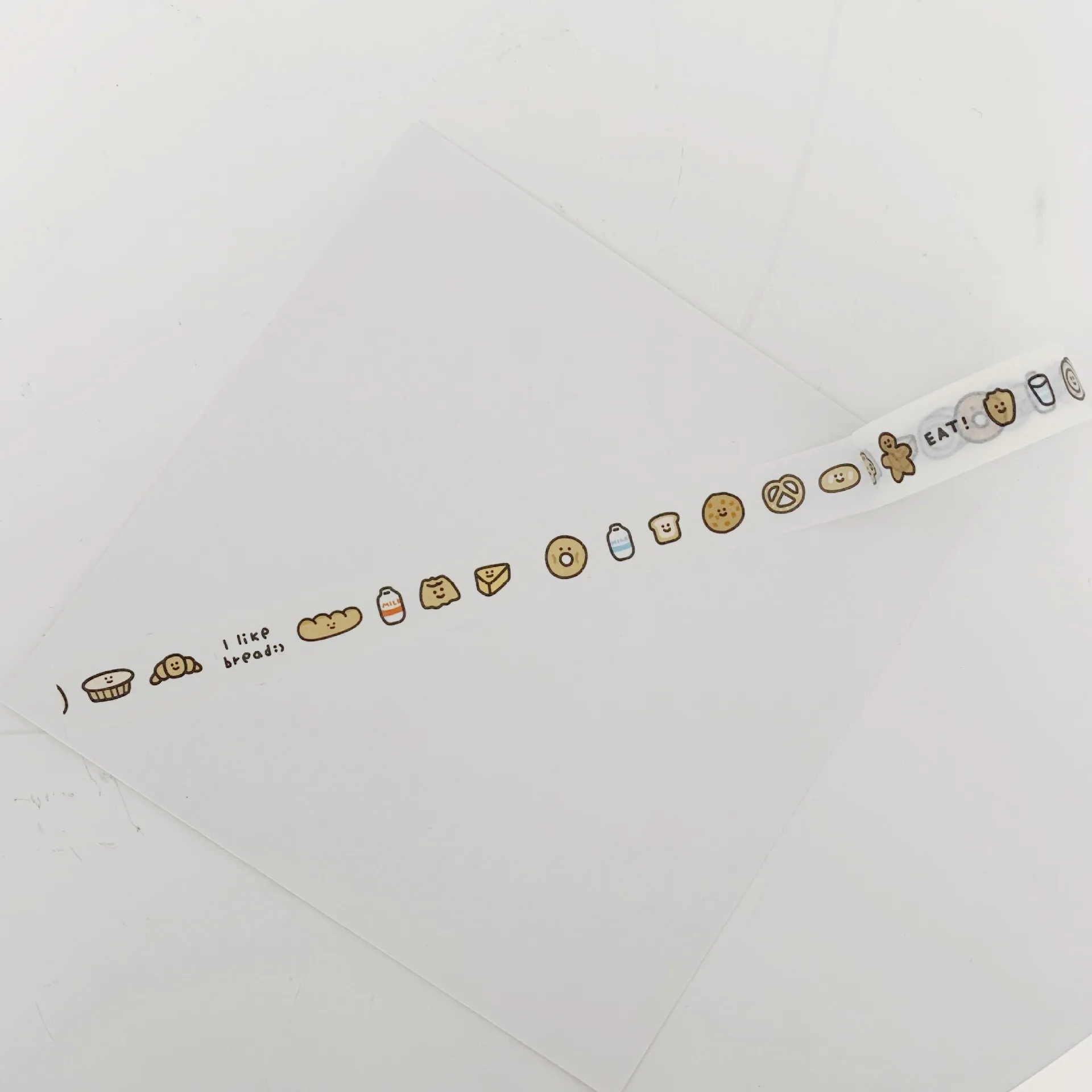 Ins Cute Girl хлебный тюльпан васи лента 5 м карты Note Paper мультфильм креативные наклейки