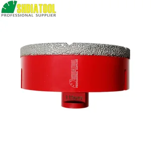 Алмазная коронка SHDIATOOL, вакуумное сверло с алмазным напылением 115 мм x 10 мм, М14, из гранита, мрамора, керамики