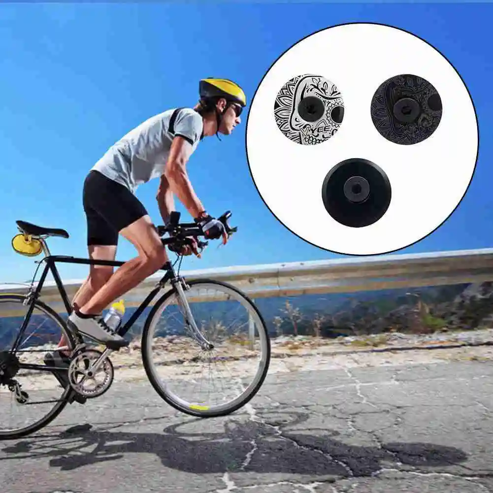 

Aluminum Alloy MTB Road Bike Bowl Cover Bicycle Stem Top Cap For 28.6mm Fork Tube Headset Cap Cycling Accessories