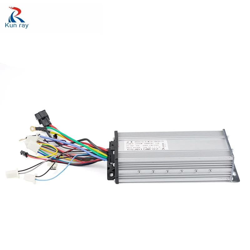 KUNRAY бесщеточный контроллер скорости двигателя 12Mosfet 800 Вт 1600 48 В постоянного тока