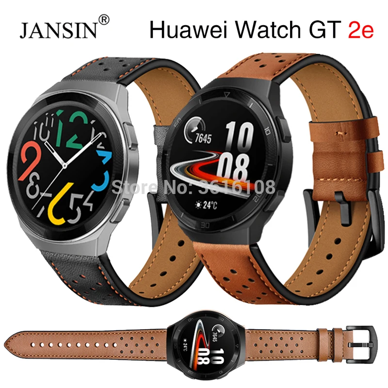 Ремешок кожаный для Huawei watch gt 2e сменный Браслет часов Watch 46 мм|Ремешки часов| |